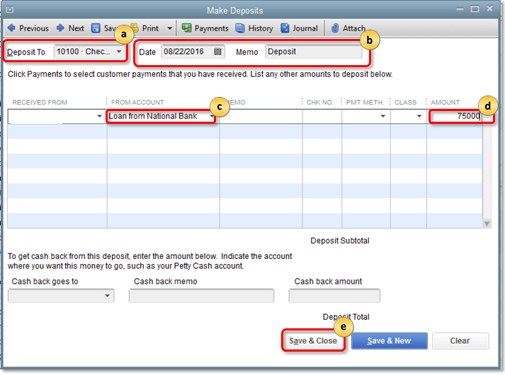 How to record loan in QuickBooks