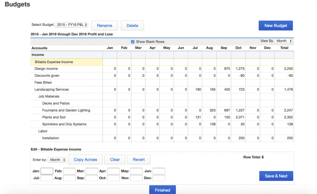 Create & Use QuickBooks Budgeting & Forecasting Reporting