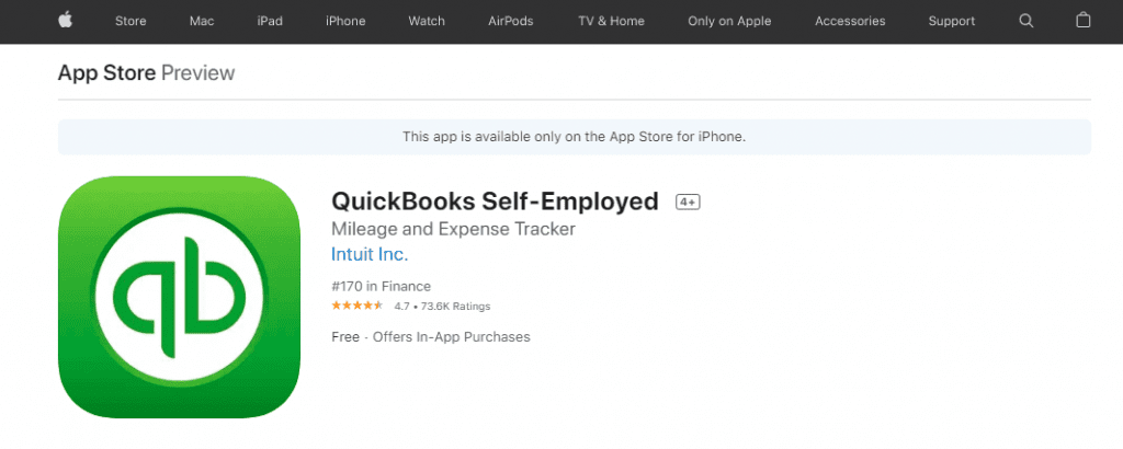 QuickBooks Self-Employed App in App Store