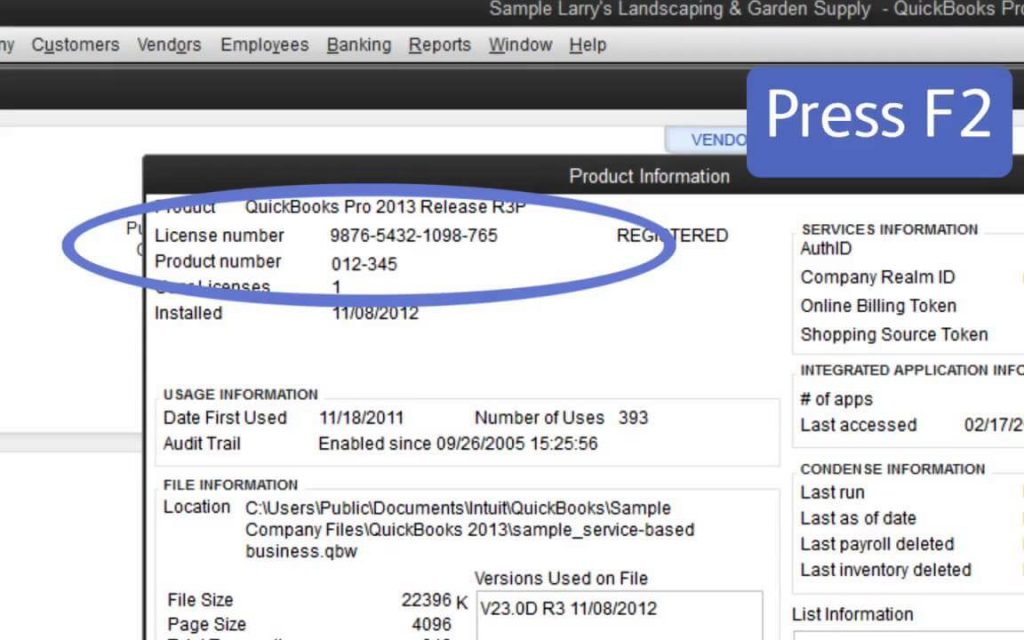 Steps to find out how many quickbooks user licenses you have