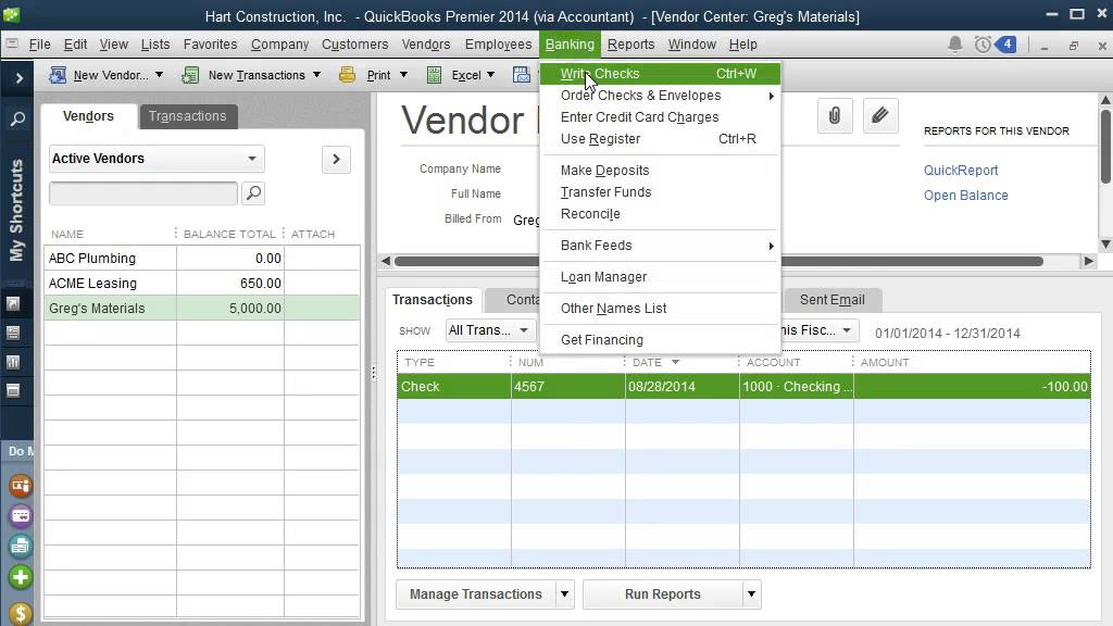 reimbursed expenses in QuickBooks