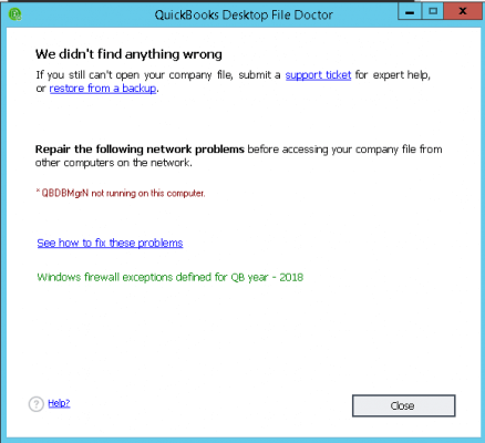 How To Fix “QBDBMgrN Not Running On This Computer” Error 1