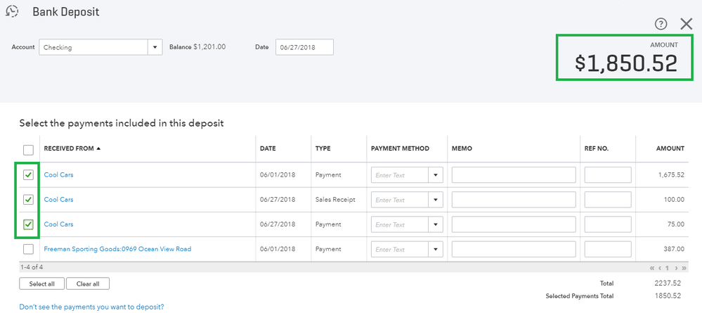 Undeposited Funds Account in QuickBooks Online