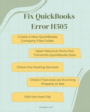 Fix QuickBooks Error H505