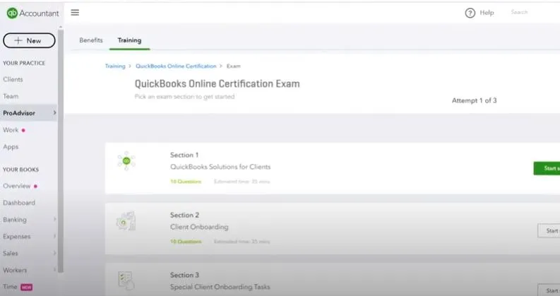 QuickBooks ProAdvisor Certification Exam Questions