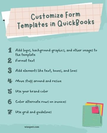 Customize Form Templates in QuickBooks