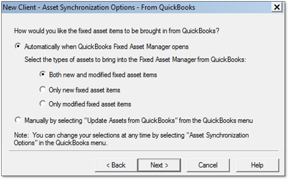 Set Up Fixed Asset Manager in QuickBooks Desktop