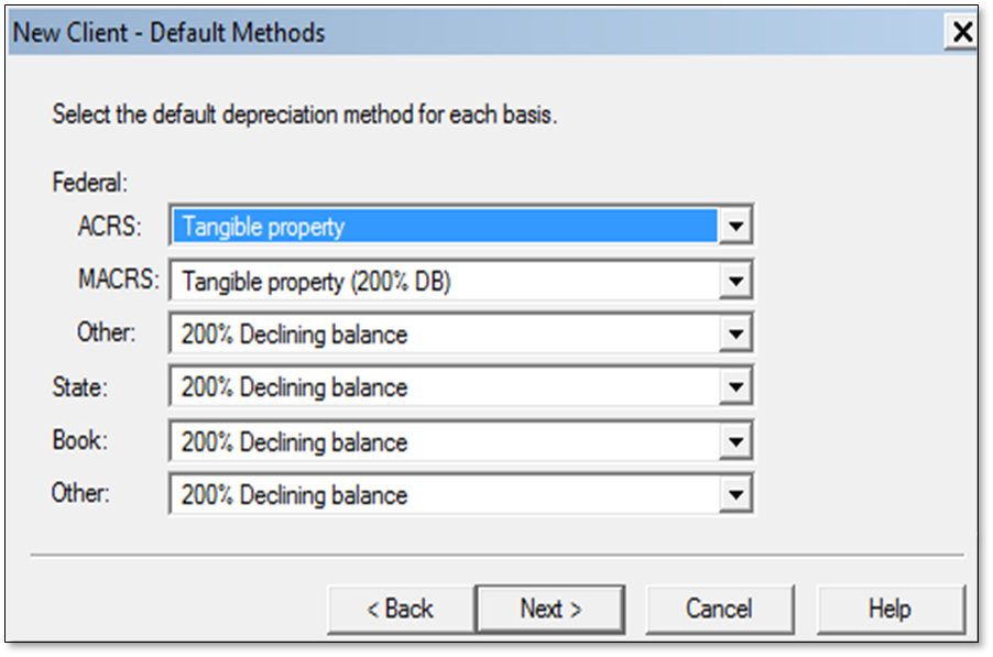 Set Up Fixed Asset Manager