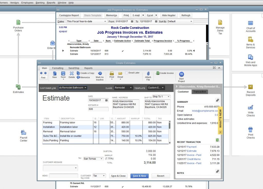 track job costing in QuickBooks Desktop