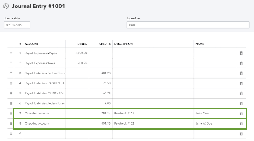  Manually Enter Payroll Paychecks in QuickBooks Online