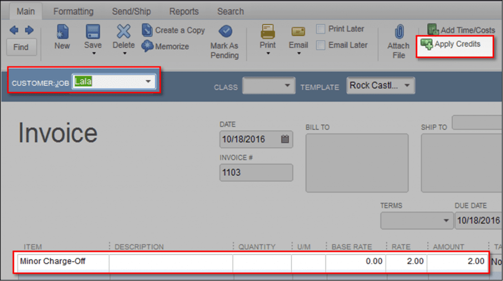 Use Discount to Write Off Customer Overpayment in QuickBooks