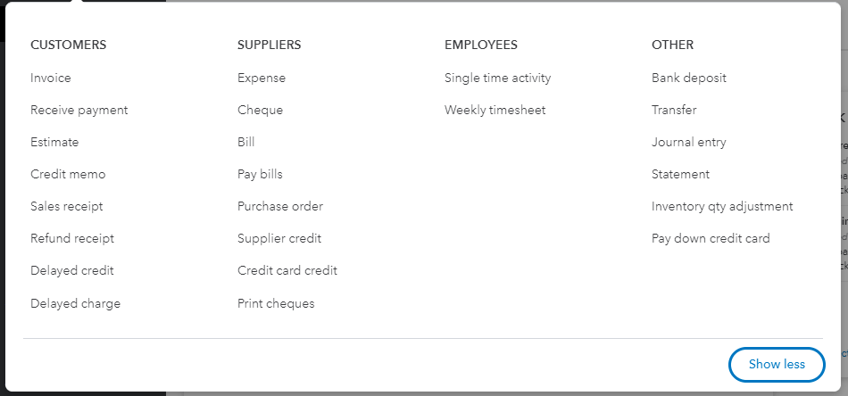 sales receipt in QuickBooks