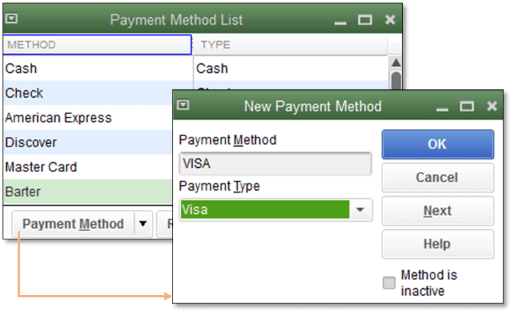 Add or Edit Accepted Credit Card Types In QuickBooks