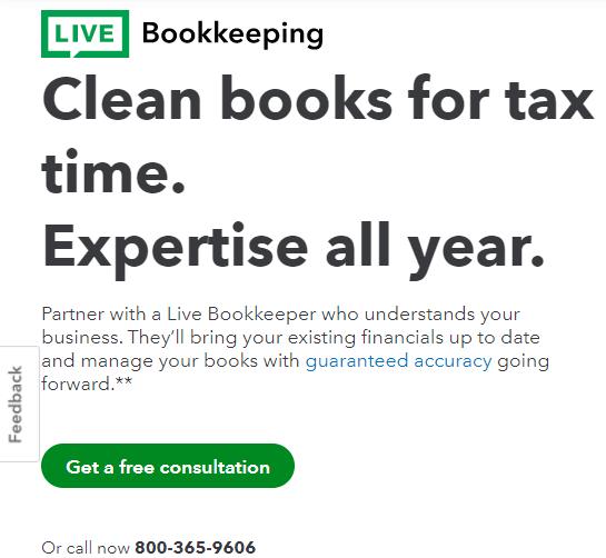 QuickBooks Live Bookkeeping