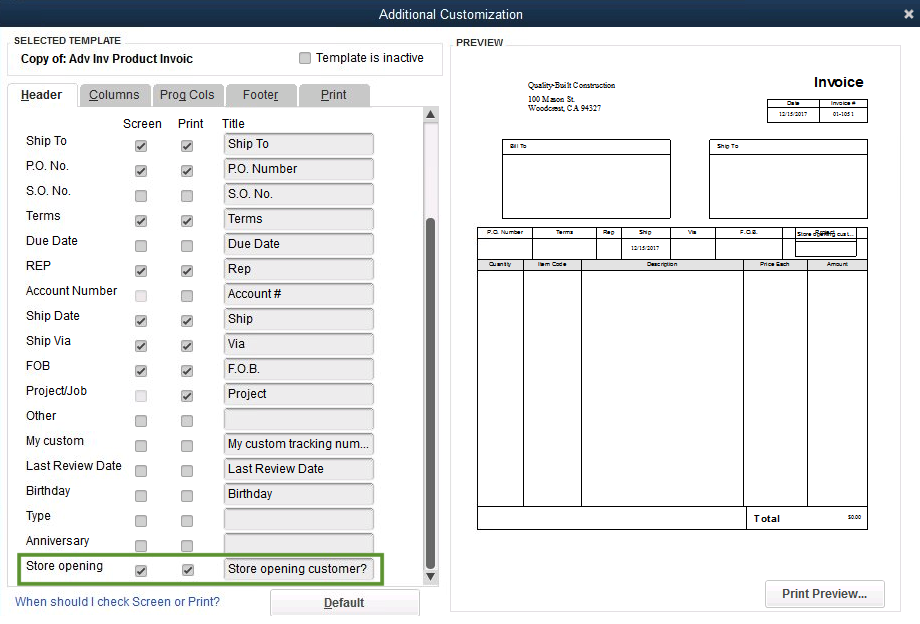  Create And Use Custom Fields In QuickBooks Desktop