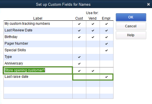  Create And Use Custom Fields In QuickBooks Desktop