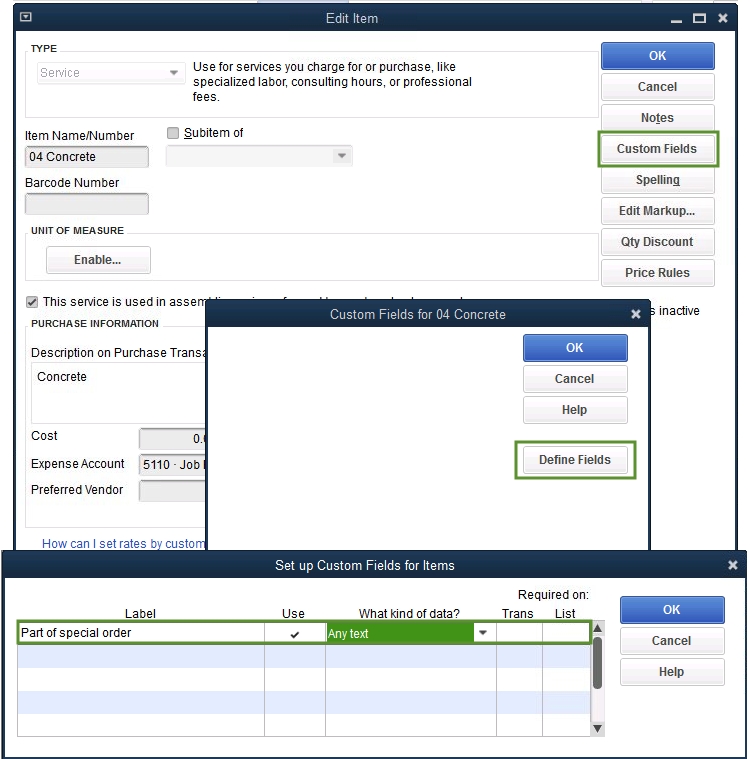  Create And Use Custom Fields In QuickBooks Desktop