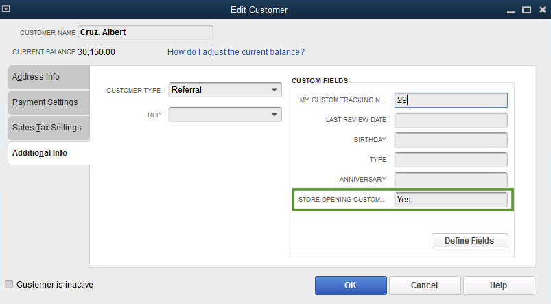  Create And Use Custom Fields In QuickBooks Desktop