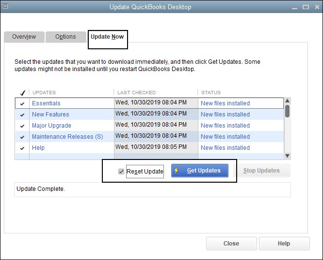 Update QuickBooks Desktop, QuickBooks Error 15107