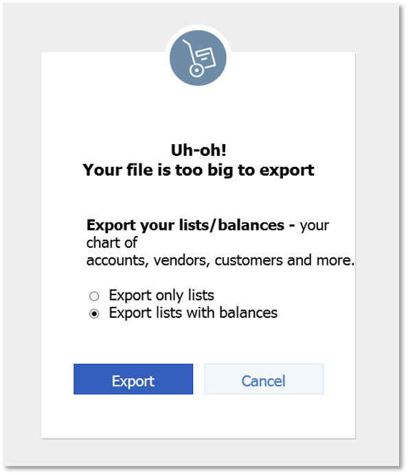 Your file is too big (Fix errors in converting Quickbooks Desktop to Online) Wizxpert