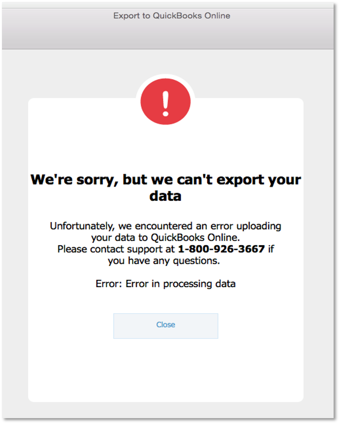 Error in processing data display (Fix errors in converting Quickbooks Desktop to Online) Wizxpert