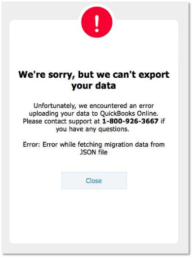 Error while fetching migration data from JSON file (Fix errors in converting Quickbooks Desktop to Online) Wizxpert