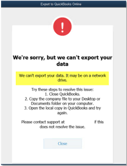 We can't export your data (Fix errors in converting Quickbooks Desktop to Online) Wizxpert