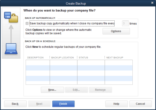 Create backup screenshot (Back up your QuickBooks Desktop company file)