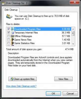 run disk cleanup