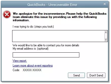 What Is QuickBooks Unrecoverable Error Codes in QB Desktop 1 QuickBooks Unrecoverable error message