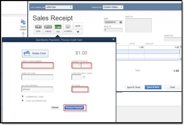 How to Process Credit Card Payments in QuickBooks Online 1 How to Process Credit Card Payments in QuickBooks Online 1