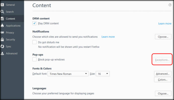 How to Allow and Enable Pop-ups for Mozilla Firefox in QuickBooks Online 3 Enable Pop-ups for Mozilla Firefox in QBO
