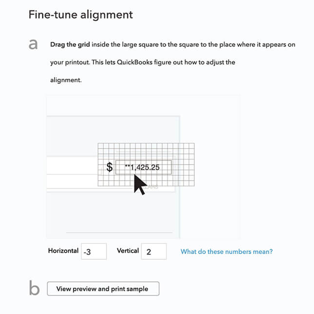 How to Set up and Print Deposit Slips in QuickBooks Online 1 Fine Tune Alignment