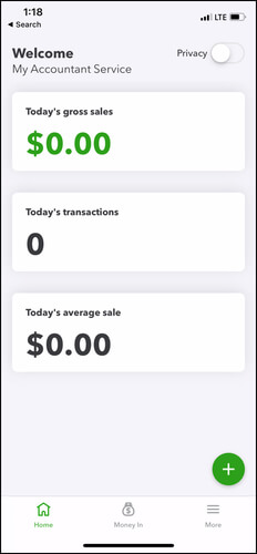 How To Process Payments In The GoPayment App 1 Green GoPayment App QuickBooks Online