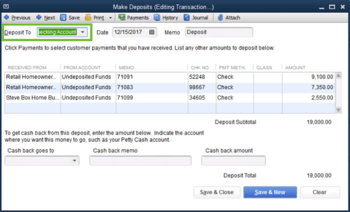 How To Record and Make Bank Deposits in QuickBooks Desktop 2 Make Bank Deposits in QuickBooks Desktop