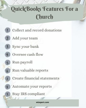 QuickBooks Features For a Church