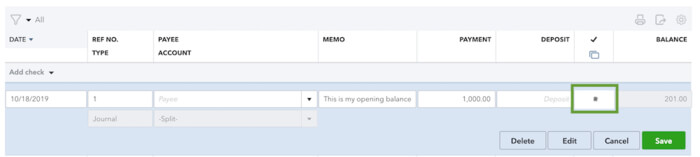 What If You did not Enter An Opening Balance in QuickBooks Online While Creating the Account 3 Reconcile a journal entry for opening balance in QuickBooks online
