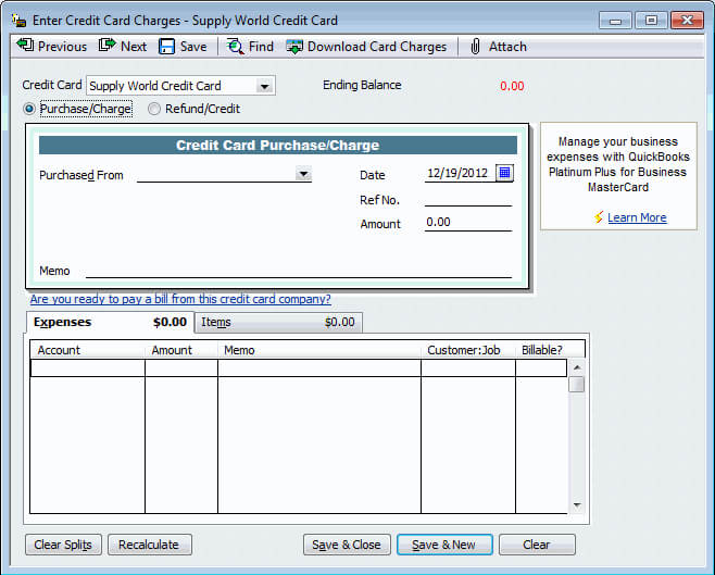 How to Record Credit Card Payments in QuickBooks Online & Desktop 1 Record credit card payments in QuickBooks
