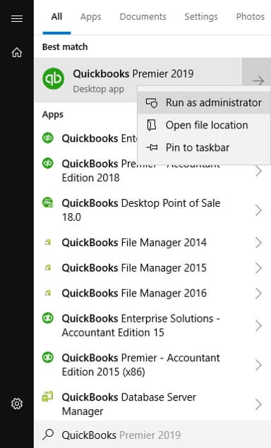 QuickBooks Error The File Specified Cannot Be Opened: The Exist File Issue Fixed 2 Run QuickBooks On Windows