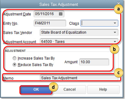 How to Adjust Sales Tax Payable in QuickBooks Online and Desktop 1 Sales tax Adjustment