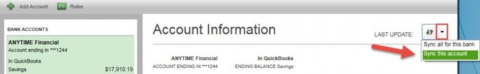 Fix QuickBooks Error OL (OL-200, OL-202, OL-206, or OL-226) 1 Sync account to QuickBooks