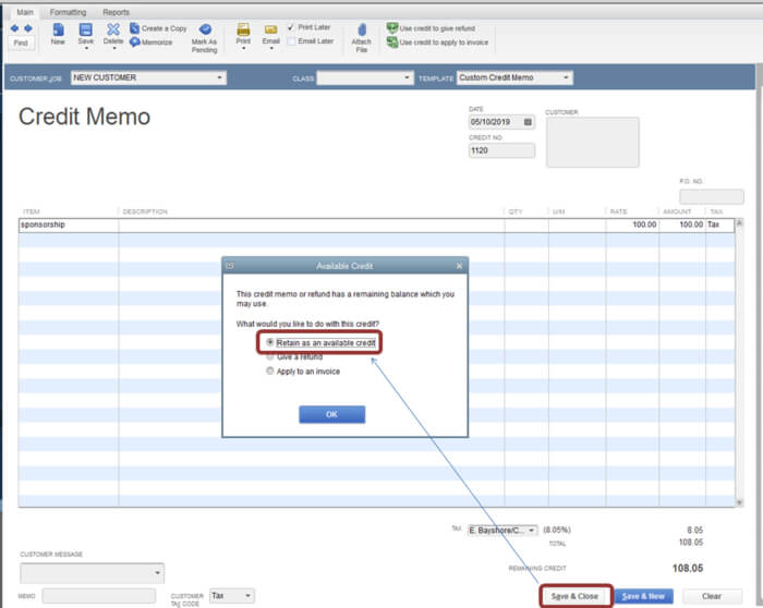 How to Create a Credit Memo in QuickBooks 2 Create a Credit Memo in QuickBooks