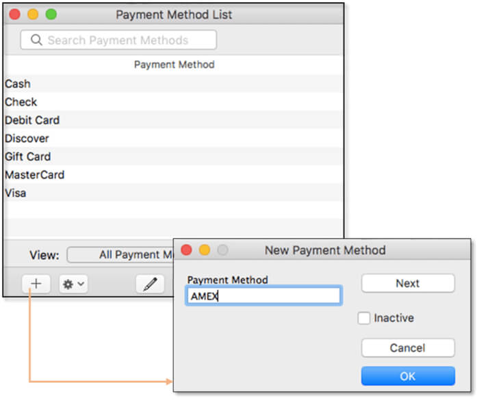 How To Add or Edit Accepted Credit Card Types In QuickBooks 2 payment method in QuickBooks