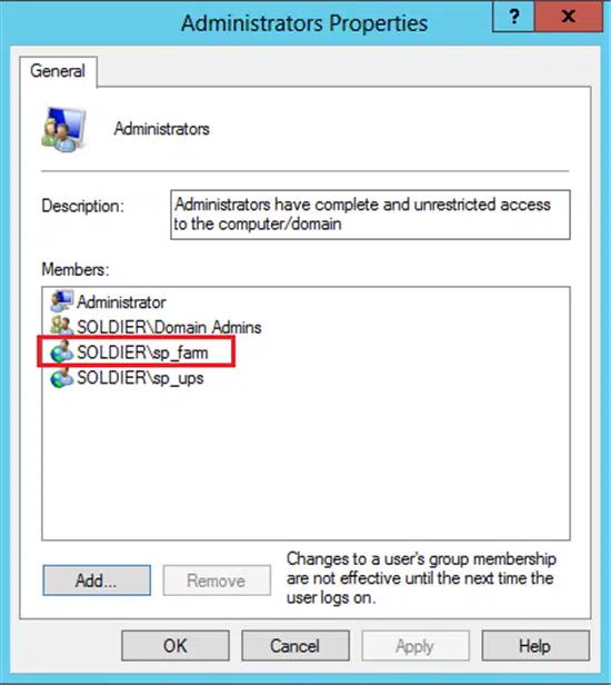 change admin properties