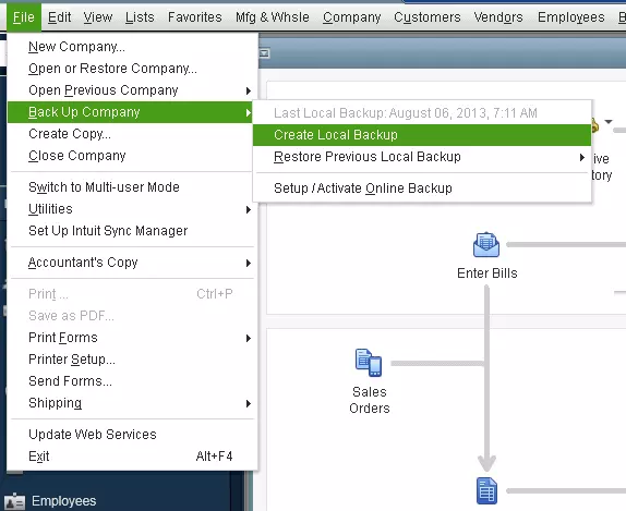 Create Local Backup