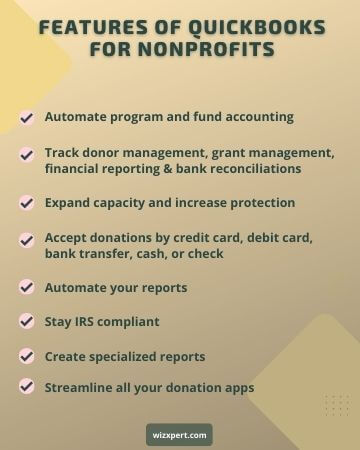 Features of QuickBooks for Nonprofits