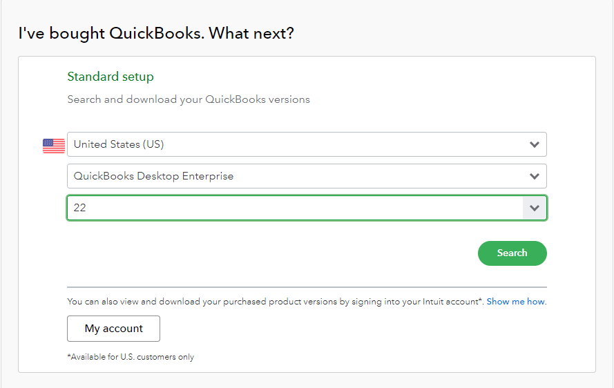 Download QuickBooks Enterprise update