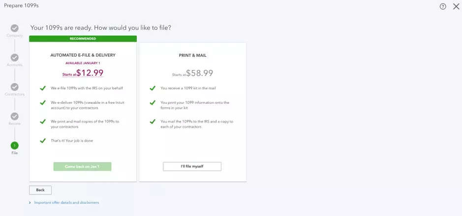 Prepare 1099 Form in QuickBooks Online