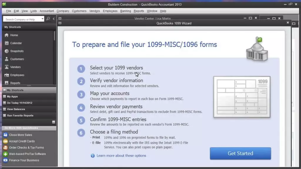 QuickBooks 1099 Wizard