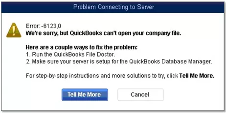 QuickBooks Error 6123 0 Message